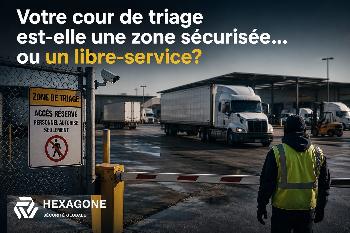 Sécurité des cours de triage et centres de distribution (industrie du transport)