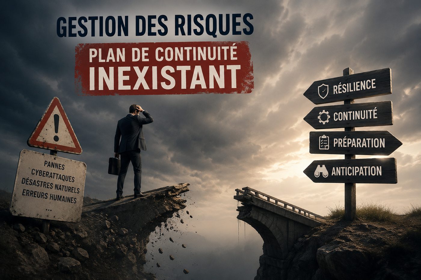 Gestion des risques - Plan de continuité inexistant