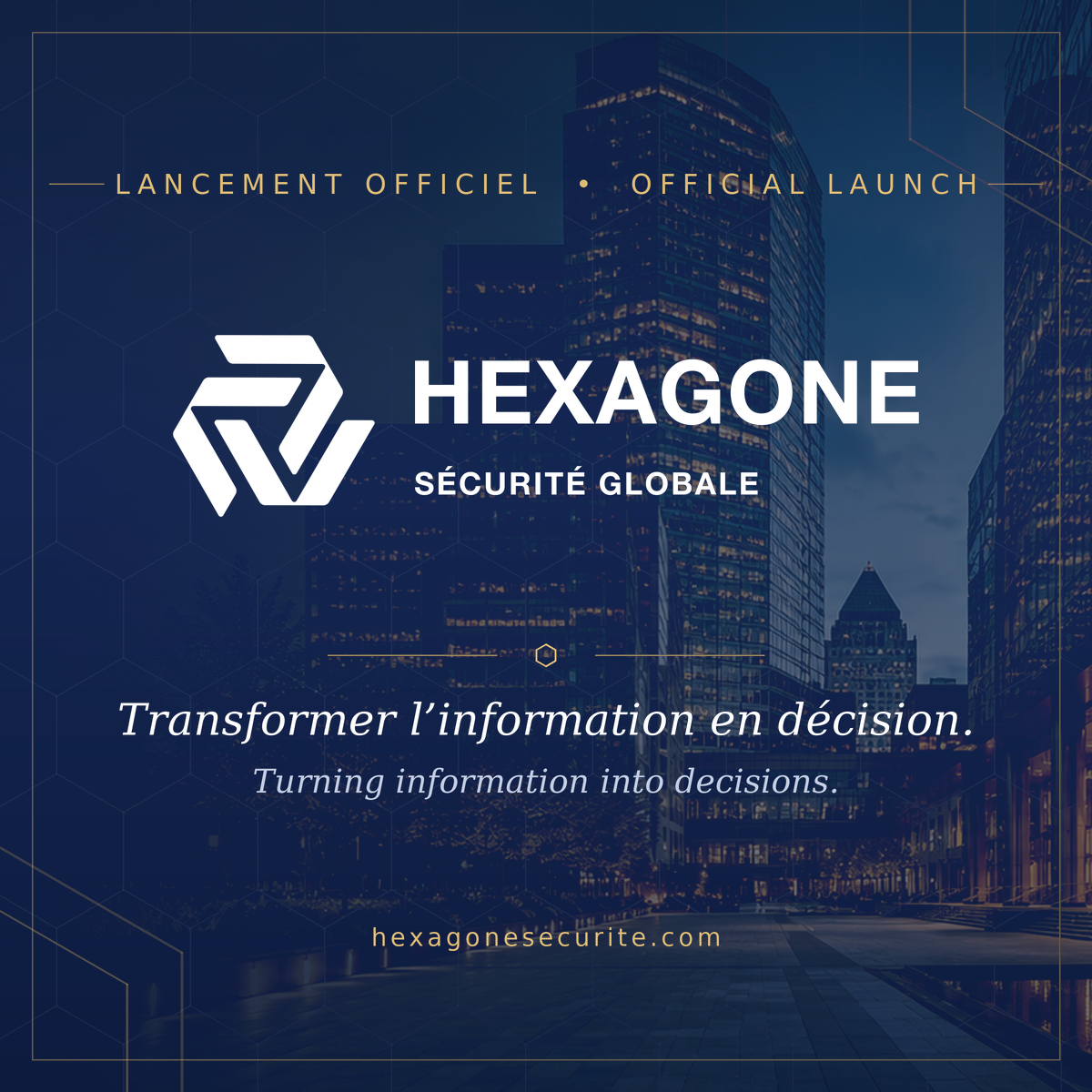 Lancement officiel d'Hexagone Sécurité Globale